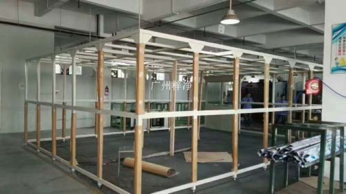 千級潔凈棚支撐架方通選擇鋁合金,制作美觀大方。