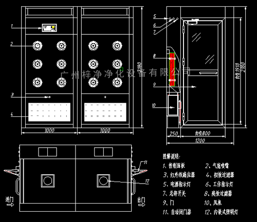 無塵車間風淋室方案圖 無塵車間風淋室方案圖